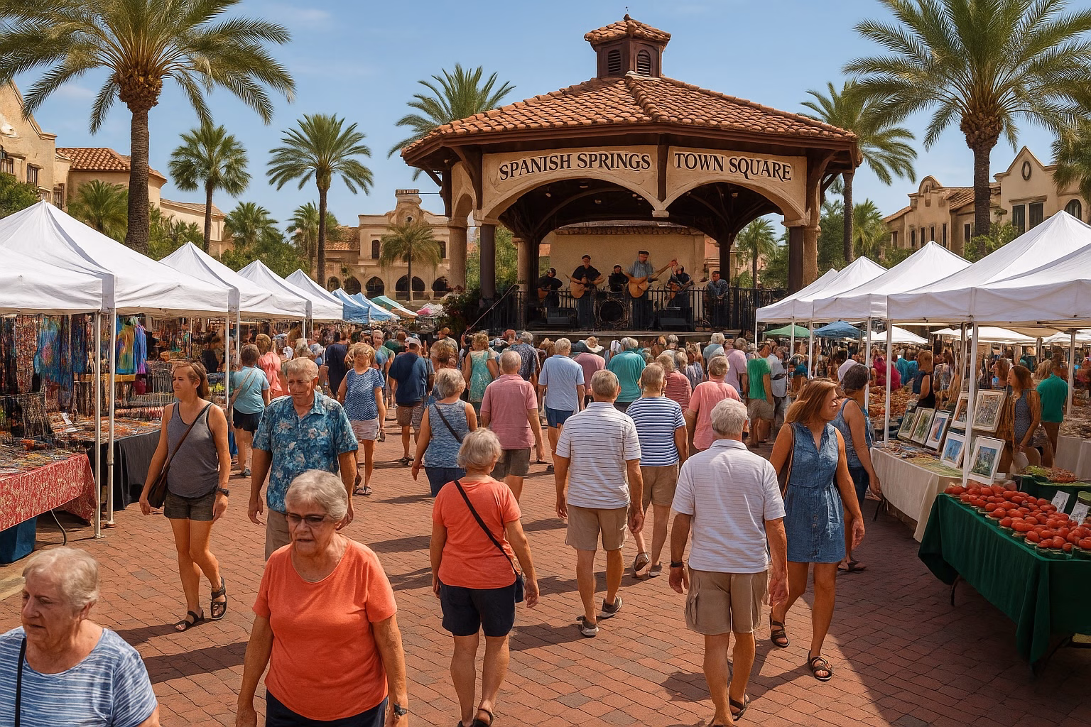 Spanish Springs Town Square, home to some of the best restaurants in The Villages